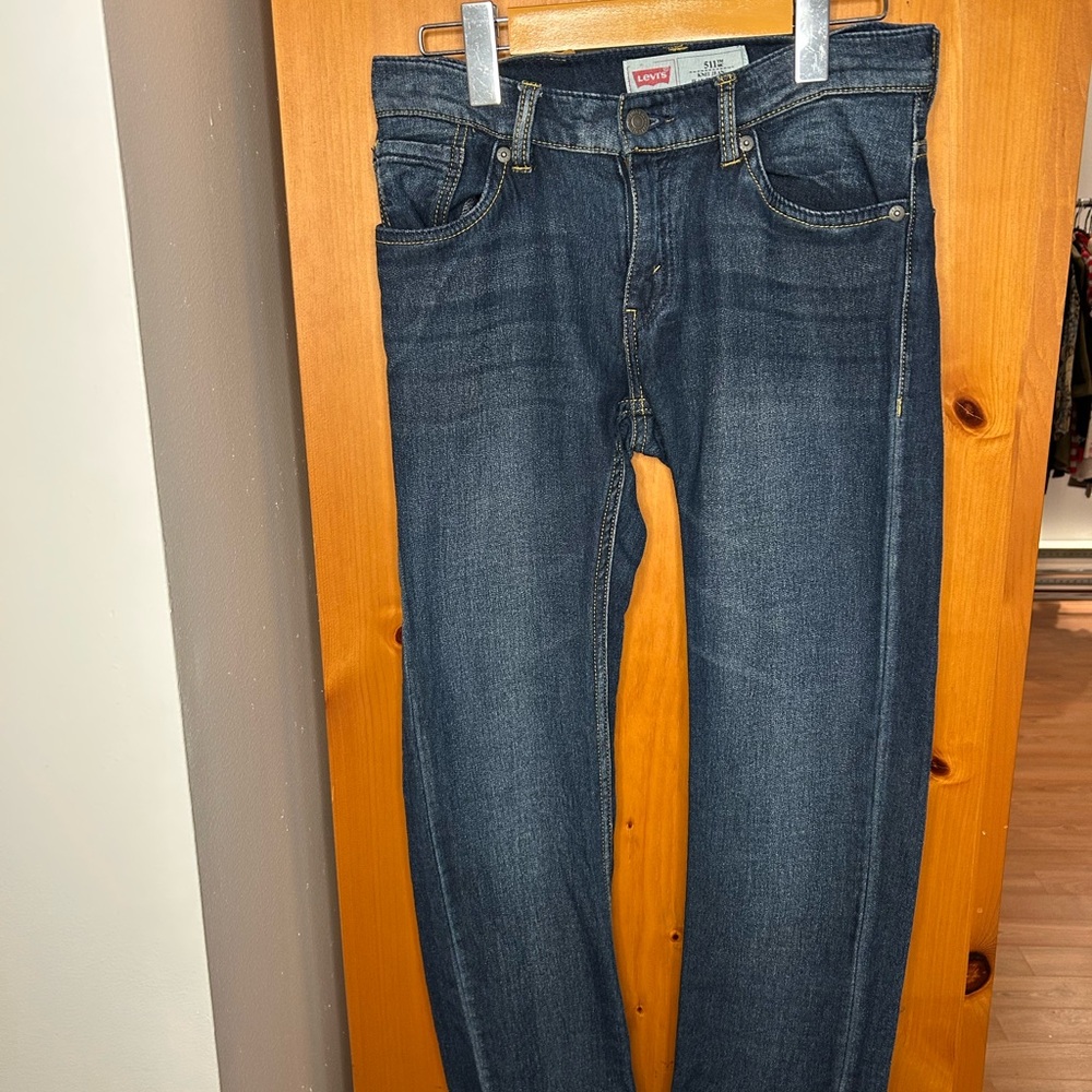 Levi's Blue Ankle Cropped Jeans Classic Style medium waist ❤️27